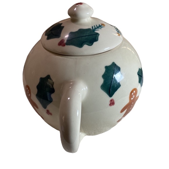 Vintage 1989 HARTSTONE POTTERY Christmas Gingerbread Man Teapot - Picture 4 of 9